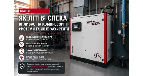 Як літня спека впливає на компресорні системи та як їх захистити