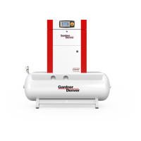 Screw air compressor Gardner Denver ESM11 TK RSCGD1114V4 with receiver