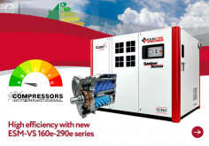 A new level of energy efficiency with ESM-VS 160e-290e compressors